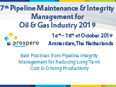 7th Pipeline Maintenance and Integrity Management for Oil & Gas Industry 2019